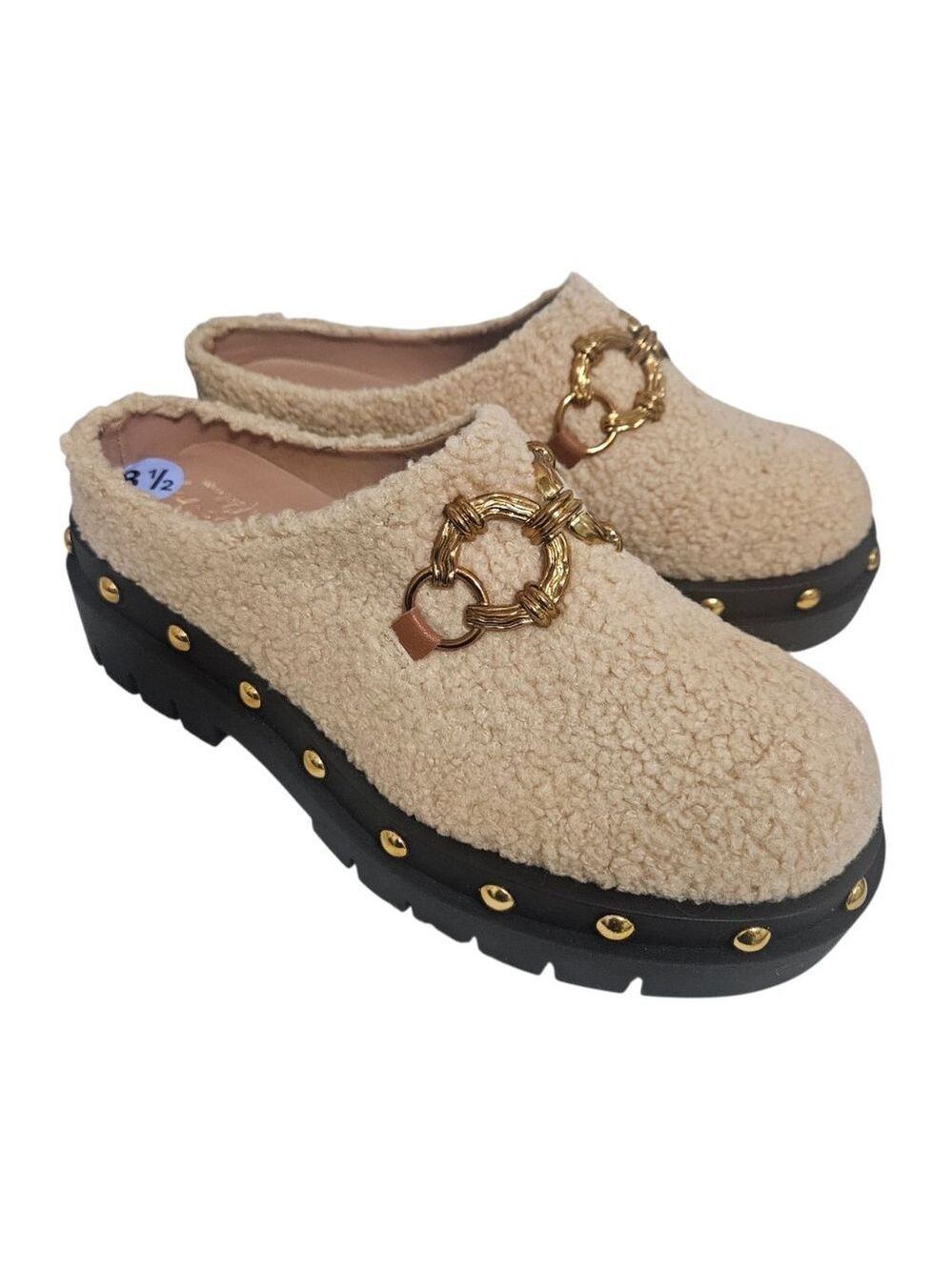 NWOT CIRCUS By SAM EDELMAN Annie Women's Sherpa Lug Sole Clogs Sz 8.5